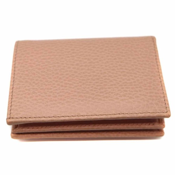 Gucci Pink Leather Wallet Marmont GG - Picture 1 of 6